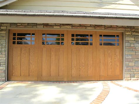 mission style garage doors